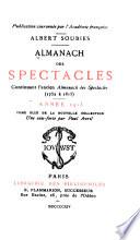 Almanach des spectacles