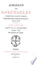 Almanach des spectacles