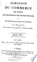 Almanach du commerce de Paris, des départemens de l'empire français et des principales villes du monde