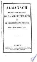 Almanach historique et politique de la ville de Lyon et du département du Rhône