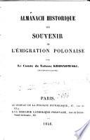 Almanach historique, ou Souvenir de l'émigration polonaise
