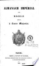 Almanach impérial pour 1860, présenté à Leurs Majestés