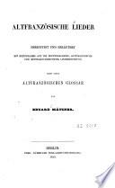 Altfranzösische Lieder