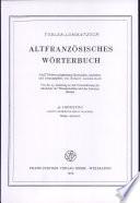 Altfranzösisches Wörterbuch