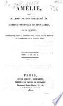 Amélie, ou le chapitre des contrariétés