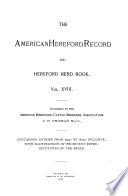 American Hereford Record and Hereford Herd Book