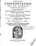 Amiable confrontation de la simple vérité de Diev