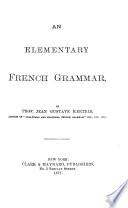 An elementary French grammar