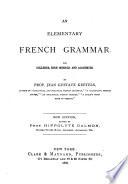 An Elementary French Grammar