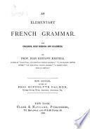 An elementary French grammar