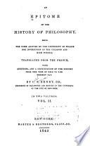 An Epitome of the History of Philosophy