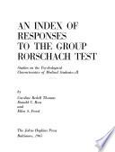 An Index of Rorschach Responses