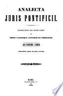 Analecta juris pontificii