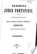 Analecta juris pontificii