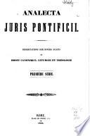 Analecta juris pontificii