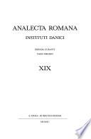 Analecta Romana Instituti Danici