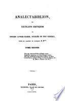 Analectabiblion