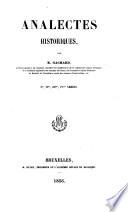 Analectes historiques