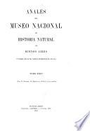 Anales del Museo Nacional de Ciencias Naturales Bernardino Rivadavia.