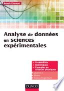 Analyse de données en sciences expérimentales