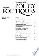 Analyse de Politiques