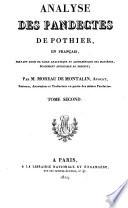Analyse des Pandectes de Pothier