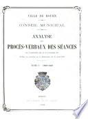 Analyse des procès-verbaux des séances du 22 décembre 1800 au 20 novembre, 1874: 1800-1840