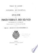 Analyse des procès-verbaux des séances du 22 décembre 1800 au 20 novembre, 1874