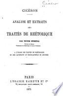 Analyse et extraits des traités de rhétorique