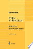 Analyse mathématique I