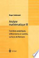 Analyse mathématique III