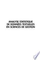 Analyse statistique de données textuelles en sciences de gestion