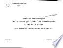 Analyse synthétique des accords qui lient les communautés à des pays tiers