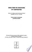 Analyses du discours et contextes