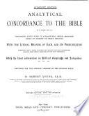Analytical Concordance to the Bible