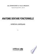 Anatomie dentaire fonctionnelle