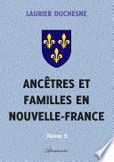 Ancêtres et familles en Nouvelle-France