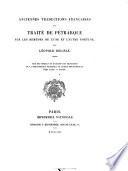 Anciennes traductions francaises du traité de Pétrarque Sur les remédes de l'une et l'autre fortune