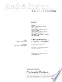 André Breton: Livres I, 7 au 9 avril 2003