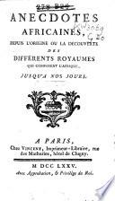 Anecdotes africaines
