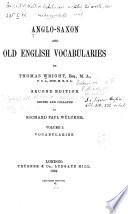 Anglo-Saxon and Old English Vocabularies: Vocabularies