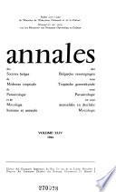 Ann Sco Belg Med Trop Parasitol Mycologie