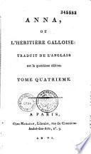 Anna, ou l'héritière galloise