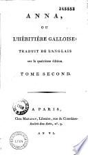Anna, ou l'héritière galloise