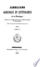 Annales Agricoles et Littéraires de la Dordogne