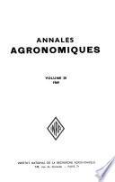 Annales agronomiques
