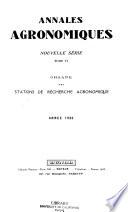 Annales agronomiques