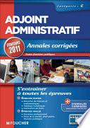 Annales corrigées - Adjoint Administratif catégorie C. Concours 2011