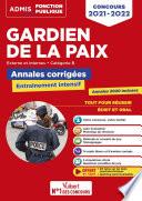 Annales corrigées Gardien de la paix - Catégorie B - Concours 2021-2022