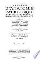 Annales d'anatomie pathologique et d'anatomie normale médico-chirurgicale